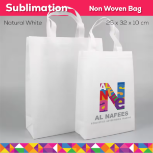 Custom Carry Fabric Reusable Non Woven Bag 25 x 32 x 10 cm